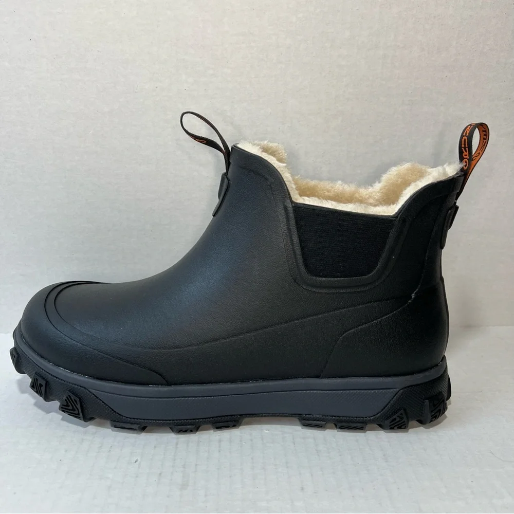 Men's Grundens Deviation Sherpa Ankle Boot Size 10 Black NWOB